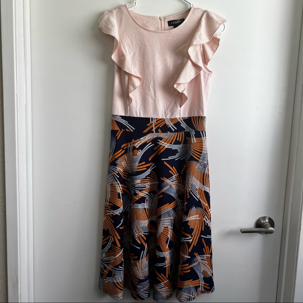 New pink ruffle dress